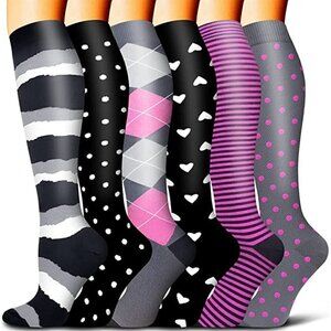 🆕🧦 Luxury Copper Infused Knee High Compression Socks Warm Long Stockings NWT🧦